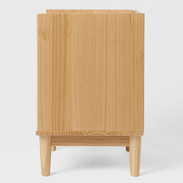 Lee Mid-Century Modern 2-Drawer Nightstand with Sleek Design and Spacious Storage for Every Space