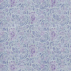 HomeRoots 5' X 8' Sky Blue & Purple Floral Washable Area Rug - UV Resistant, Stain-Proof, Durable & Stylish 655008