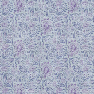 HomeRoots 9' X 12' Floral Area Rug in Sky Blue & Purple - Washable, Stain Resistant, UV Protected & Soft 655011