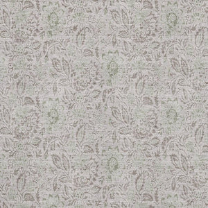 HomeRoots 8' X 10' Taupe and Beige Floral Area Rug - Washable, Durable, UV Protected for Family-Friendly Homes 655028