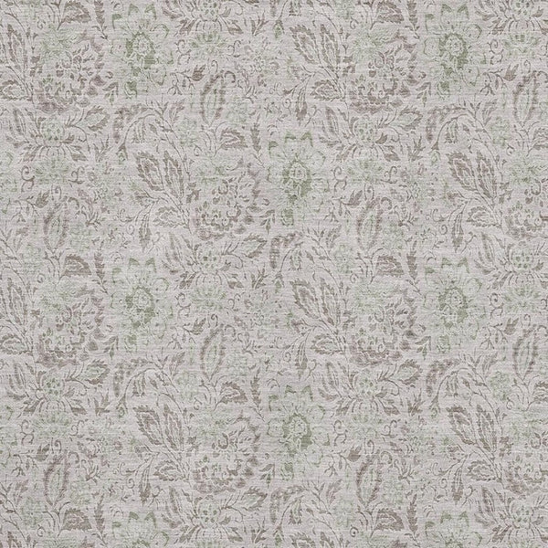 HomeRoots 8' X 10' Taupe and Beige Floral Area Rug - Washable, Durable, UV Protected for Family-Friendly Homes 655028
