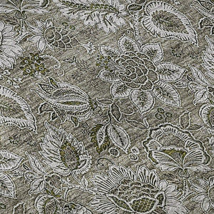 HomeRoots 10' X 14' Elegant Taupe & Beige Floral Area Rug – Durable, Stain-Resistant, UV Protected for Homes 655102