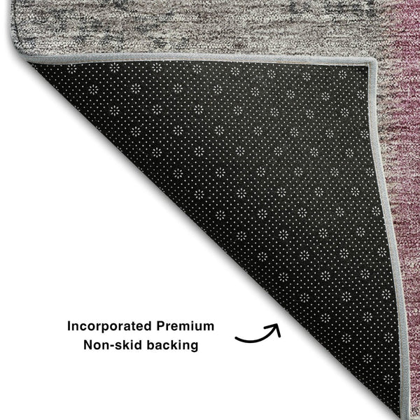HomeRoots 8' X 10' Vibrant Copper Blue & Purple Patchwork Area Rug - Washable, UV-Protected & Stain-Resistant! 655160