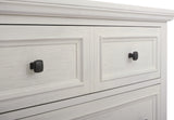 OSP Home Furnishings Farmhouse Basics 3 Drawer Chest Rustic White