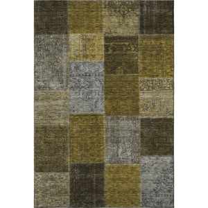 HomeRoots 9' X 12' Luxurious Coffee Gold Taupe Washable Area Rug - Durable, Stain-Resistant, UV Protected Design 655185