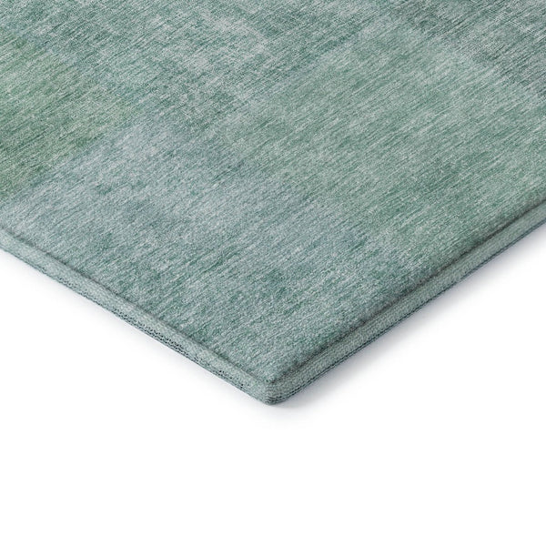 HomeRoots 5' X 8' Teal and Ivory Patchwork Area Rug - Washable, UV-Protected, Durable for High-Traffic Spaces 655236
