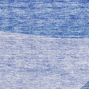 HomeRoots 5' X 8' Navy Blue & Ivory Abstract Area Rug - Washable, UV Protected, Durable & Stain Resistant Design 655278