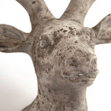 Distressed Grey Wash Deer Head (6552L A344) Zentique