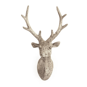 Distressed Grey Wash Deer Head (6552S A344) Zentique