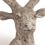 Distressed Grey Wash Deer Head (6552S A344) Zentique