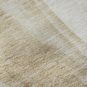 HomeRoots 5' X 8' Stylish Brown and Ivory Abstract Area Rug – Washable, UV-Protected, Stain-Resistant Design! 655302