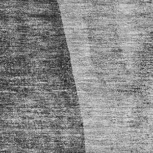 HomeRoots 9' X 12' Washable Gray and Ivory Abstract Area Rug - Stain Resistant, UV Protected, Stylish Design! 655323