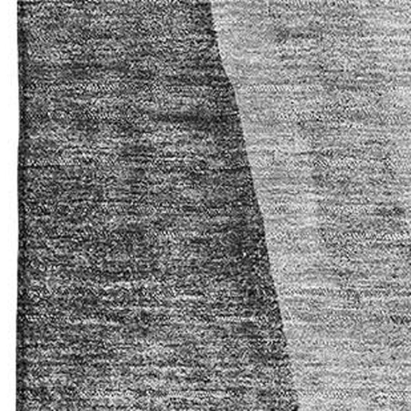 HomeRoots 10' X 14' Gray And Ivory Abstract Area Rug - Washable, UV Protected, Ideal for High-Traffic Spaces 655324