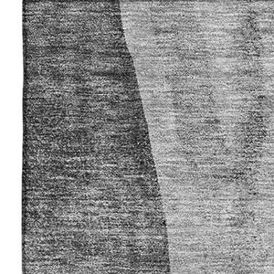 HomeRoots 10' X 14' Gray And Ivory Abstract Area Rug - Washable, UV Protected, Ideal for High-Traffic Spaces 655324