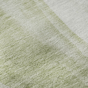 HomeRoots 8' X 10' Olive Green Abstract Area Rug – Washable, Stain Resistant, UV Protected for Modern Spaces 655328