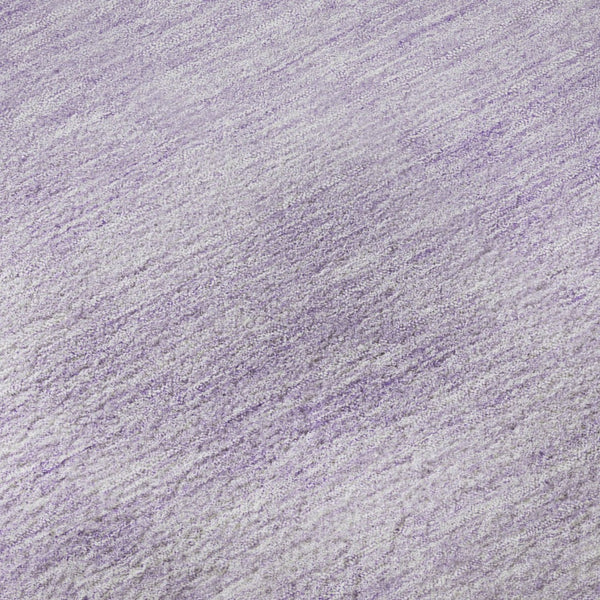 HomeRoots 10' X 14' Stylish Lavender & Ivory Abstract Area Rug - Washable, UV Protected, Non-Slip, Durable Design 655391