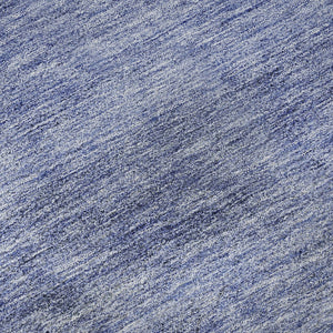 HomeRoots 8' X 10' Navy Blue & Ivory Abstract Area Rug – Stylish, Washable, UV-Protected for Busy Homes 655395