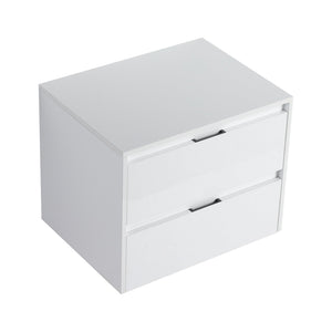 English Elm 24" Bathroom Wall Cabinet - Modern Floating Design With Soft-Close Drawers For Space-Saving Storage W999P312101