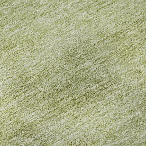 HomeRoots 9' X 12' Olive Green & Ivory Abstract Area Rug - Washable, UV-Protected, Durable for High-Traffic Homes 655402