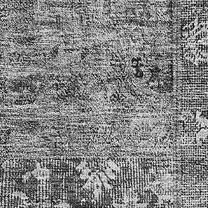 HomeRoots 9' X 12' Gray And Silver Patchwork Area Rug - Washable, UV Protected, Perfect for High-Traffic Spaces 655444