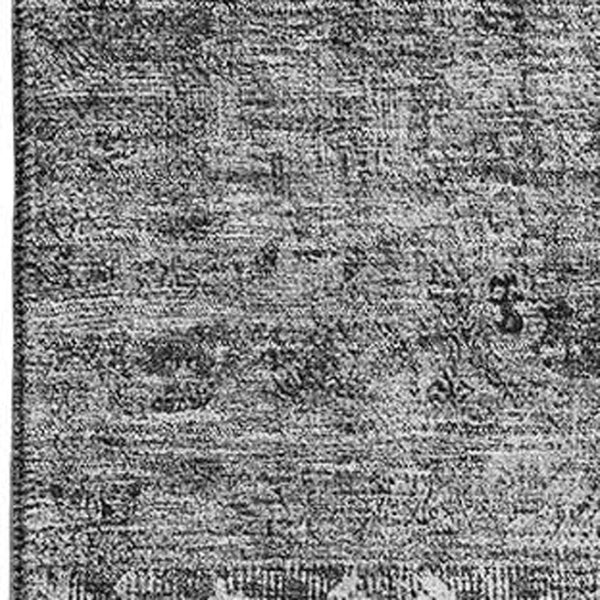 HomeRoots 10' Gray and Silver Patchwork Area Rug - Washable, Stain Resistant, UV Protected for Busy Homes 655445