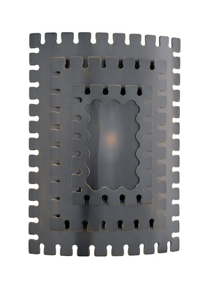 Wildwood Ellis Modern Bronze Sconce With Frosted Glass Diffuser — Sculptural Warm Wall Light For Hallways 65552