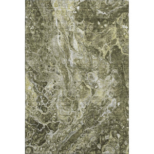 HomeRoots 8' X 10' Versatile Taupe and Ivory Abstract Area Rug – Stylish, Stain Resistant & UV Protected! 655521