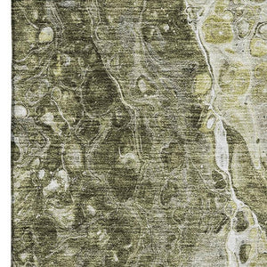 HomeRoots 8' X 10' Versatile Taupe and Ivory Abstract Area Rug – Stylish, Stain Resistant & UV Protected! 655521
