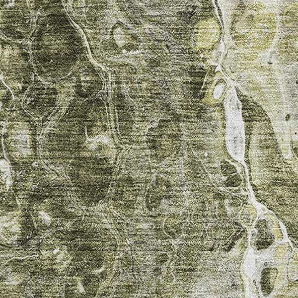 HomeRoots 10' X 14' Taupe & Ivory Abstract Area Rug - Washable, UV-Protected, Stain-Resistant for Busy Homes 655523