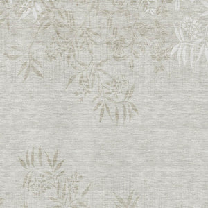 HomeRoots 5' X 8' Beige And Ivory Floral Area Rug – Washable, UV-Resistant, Stain-Proof for Homes with Kids & Pets 655628