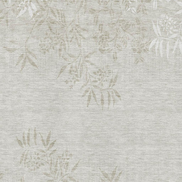 HomeRoots 5' X 8' Beige And Ivory Floral Area Rug – Washable, UV-Resistant, Stain-Proof for Homes with Kids & Pets 655628
