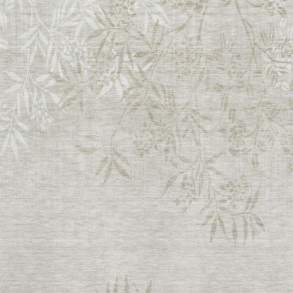 HomeRoots 8' X 10' Elegant Beige & Ivory Floral Area Rug – Washable, UV Protected, Perfect for Modern Homes! 655630