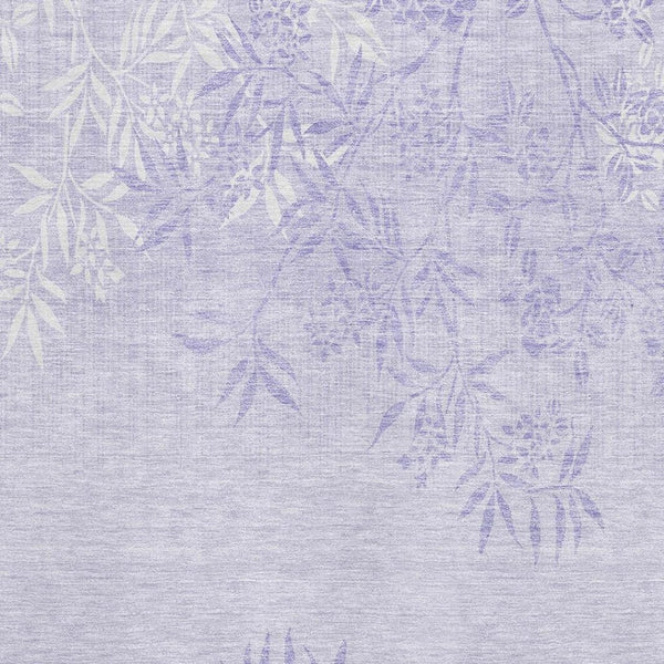 HomeRoots 5' X 8' Lilac & Ivory Floral Area Rug with UV Protection, Stain-Resistant, Easy-Care Design for Homes 655646