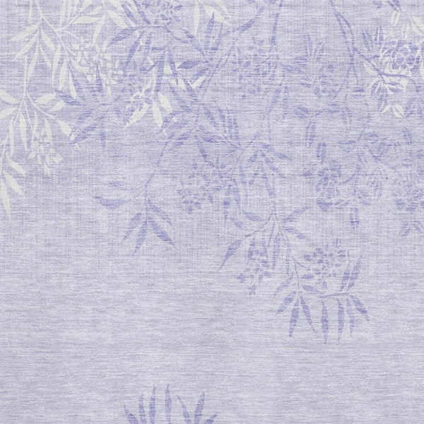 HomeRoots 8' X 10' Lilac & Ivory Floral Area Rug - Washable, UV Protected, Stain Resistant for Busy Homes 655648