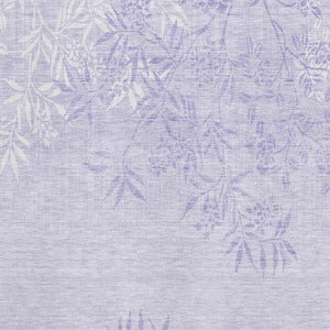 HomeRoots 10' X 14' Lilac And Ivory Floral Area Rug - Washable, Stain-Resistant, UV Protected for Busy Homes 655650