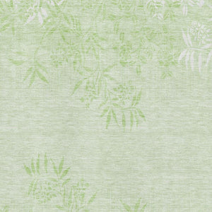 HomeRoots 10' Mint Green & Ivory Floral Washable Area Rug – Durable, Stylish, UV-Protected for Homes with Kids & Pets 655656