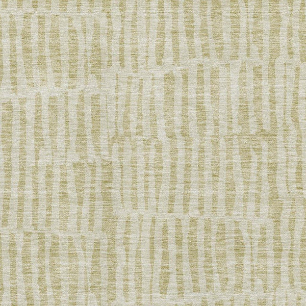 HomeRoots 5' Beige and Tan Striped Area Rug - Washable, UV Protected, Durable for Homes with Kids and Pets 655682