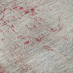 HomeRoots 9' X 12' Red Ivory and Orange Oriental Area Rug - Washable, UV Protected, Stain Resistant, Durable Design 655715
