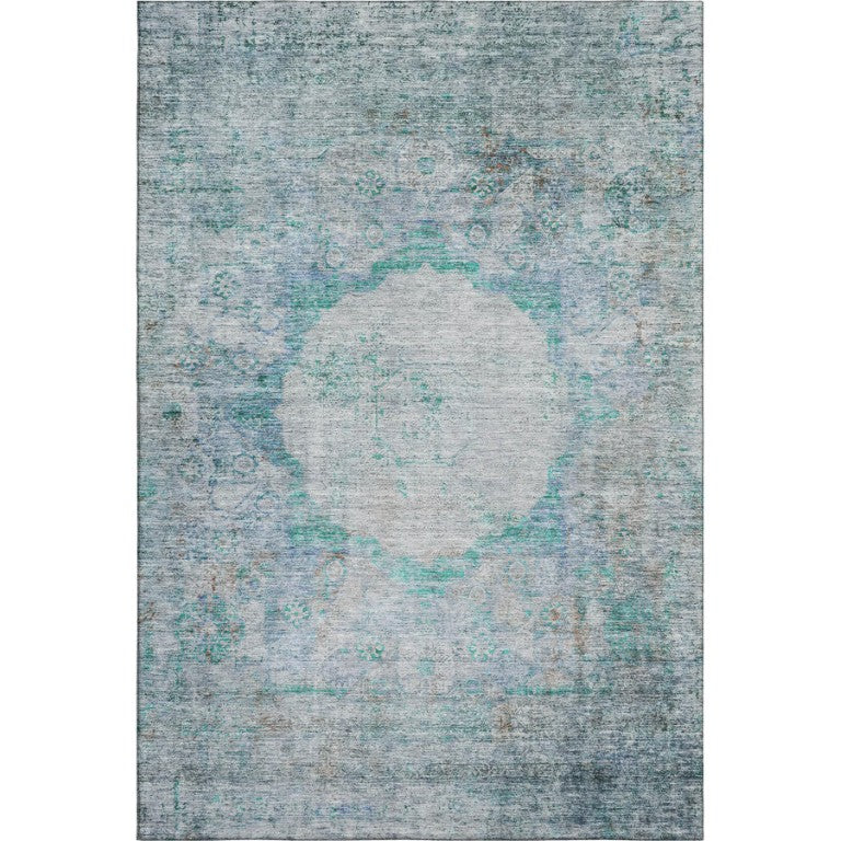 HomeRoots 9x12 Oriental Polyester Area Rug with Uv Protection Stain Resistant Living Room 655721
