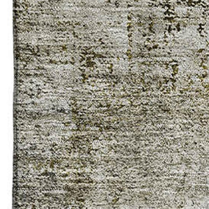 HomeRoots 8' X 10' Taupe Brown & Gray Oriental Area Rug - Washable, UV Protected, Stain Resistant Elegance 655726