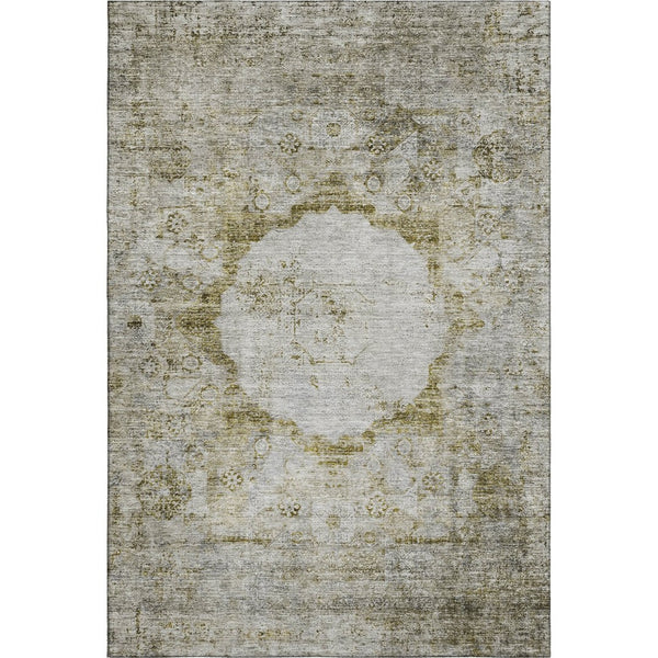 HomeRoots 10' X 14' Taupe Brown & Gray Oriental Washable Area Rug – UV Protected, Stain Resistant, Durable Comfort 655728