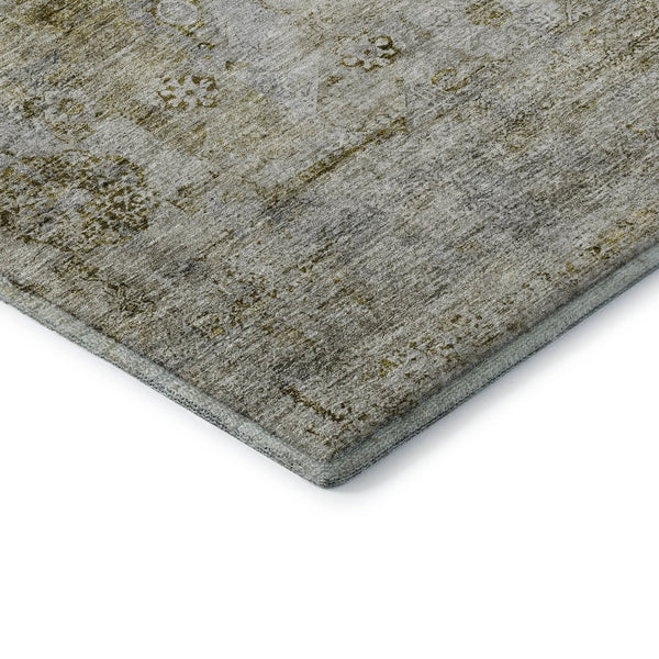 HomeRoots 10' X 14' Taupe Brown & Gray Oriental Washable Area Rug – UV Protected, Stain Resistant, Durable Comfort 655728