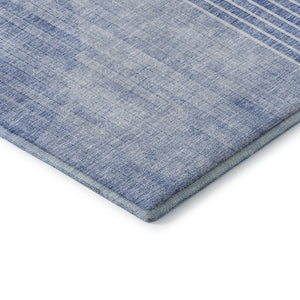 HomeRoots 8' X 10' Blue And Ivory Geometric Area Rug – Stylish, Washable, UV-Protected for High-Traffic Spaces! 655732