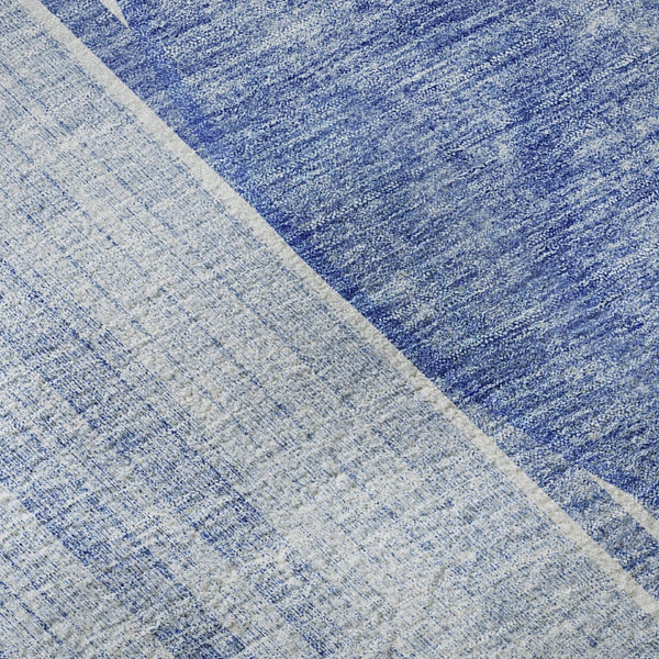 HomeRoots 8' X 10' Blue And Ivory Geometric Area Rug – Stylish, Washable, UV-Protected for High-Traffic Spaces! 655732