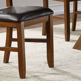 English Elm Espresso and Walnut Side Chair With X-Shape Back (Set Of 2)