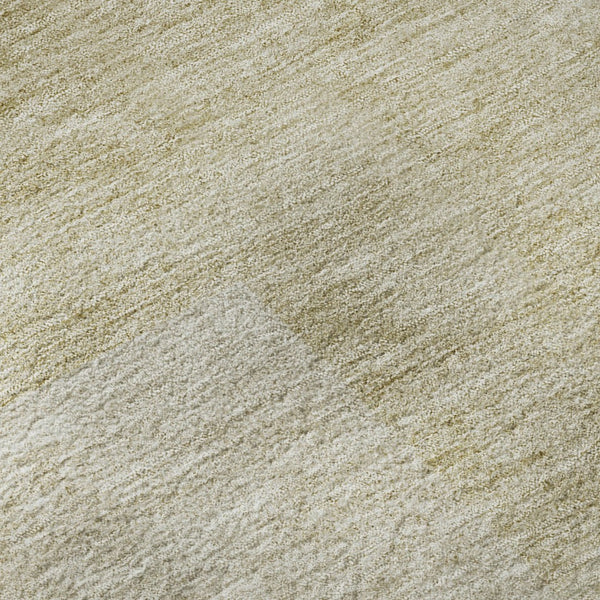 HomeRoots 9' X 12' Brown And Ivory Geometric Area Rug - Washable, UV Protected, Perfect for Modern Homes! 655817