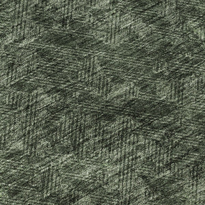 HomeRoots 9' X 12' Olive Green & Charcoal Geometric Area Rug - Washable, UV-Protected for High-Traffic Spaces 655889