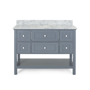 English Elm Christopher Knight Home® - 48'' Handcrafted Contemporary Single Vanity Cabinet With Soft-Closing Drawers In Modern Gray Finish 65590.00BIRGRY