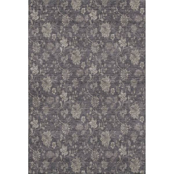 HomeRoots 8' X 10' Floral Area Rug in Taupe & Beige - Washable, UV Protected, Stain-Resistant for Busy Homes 655948