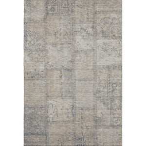 HomeRoots 8' X 10' Versatile Beige and Gray Patchwork Area Rug - Washable, UV Protected, Stain Resistant! 656128